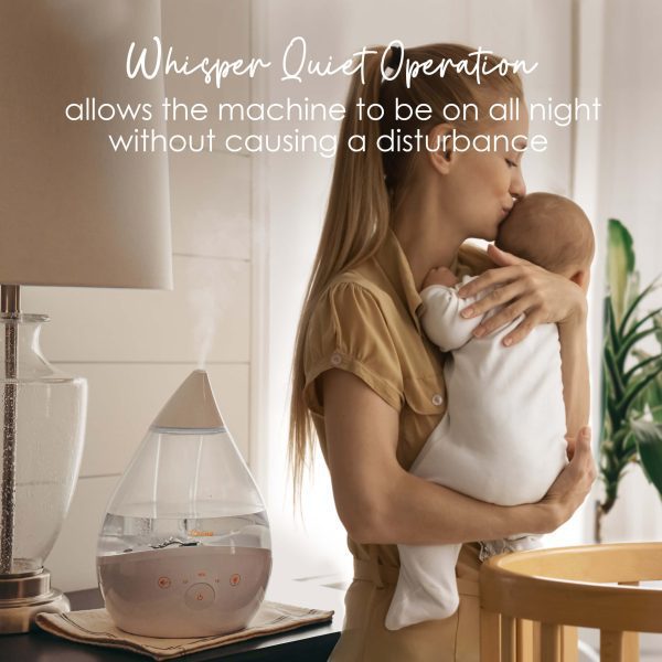 Whisper quiet operation allows the machine to be on all night without causing a disturbance.