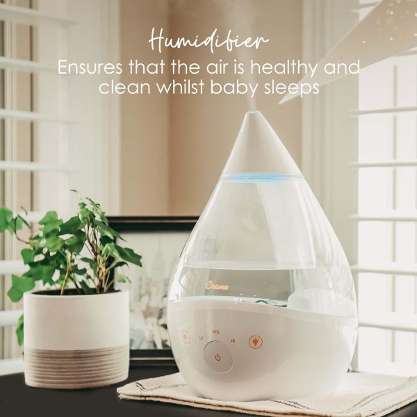 The humidifier ensures that the air is healthy and clean whilst baby sleeps.