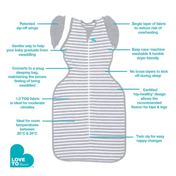 love to dream transition bag 1.0 tog, love to dream transition suit 1.0 tog, love to dream 1.0 tog transition